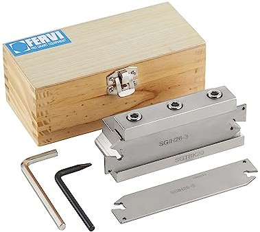 SET DI UTENSILI UTENSILE DA TAGLIO X TORNIO TRONCATORE FERVI T090