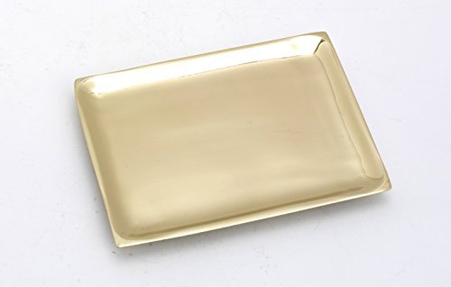 Glasuntersetzer, Getränkeuntersetzer rechteckig 10x7 cm, Gold matt