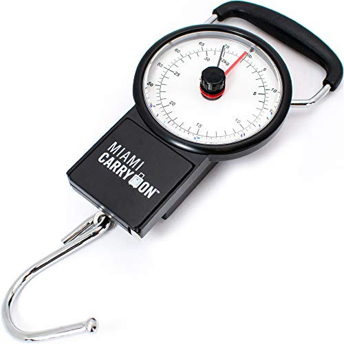 Mechanical Luggage Scale / Fishing Scale with Tape Measure, Up to 75 Pounds / 34KG