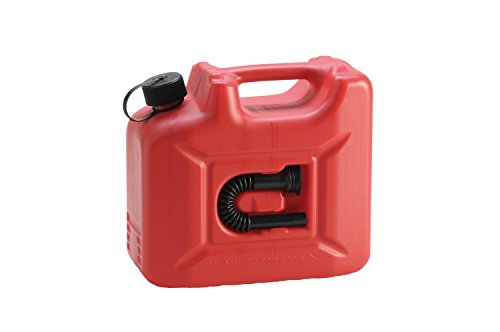 Hünersdorff GmbH 801060 Nourrices à Carburant Profi Homologation Nu PE-HD Accessoire, Noir/Rouge, 10 L