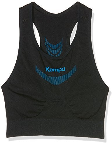 Kempa Unisex Bekleidung Teamsport Attitude Pro Damen Trainingstop, Schwarz/Kempablau, XL-XXL EU