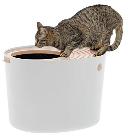 Iris Top Entry Cat Katzentoilette, orange