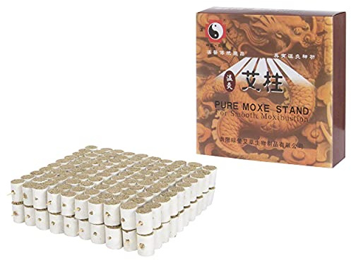 Nadelmoxa klein, Moxa Rollen, Moxibustion, Wärmetherapie, 1x1,5 cm, 200 Stück