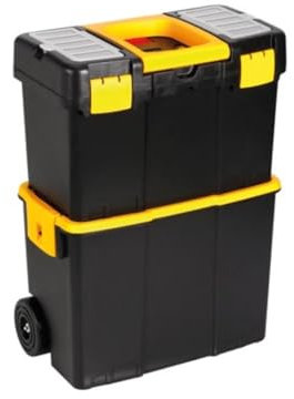 VELLEMANN TOOLLAND Werkzeugtrolley, Werkzeugkasten, Werkzeugkoffer Trolley, Kunststoff, Höhe 62 cm, MP70