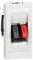 Legrand 078750 Mosaic Haut-parleur Prise, 1 Module avec Bornier, 4mm² pour Liaison Audio Stéréo de Haut-Parleur, Blanc