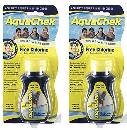 Aquachek 50 Lot de 2 bandelettes de test pour eau de spa 4 voies