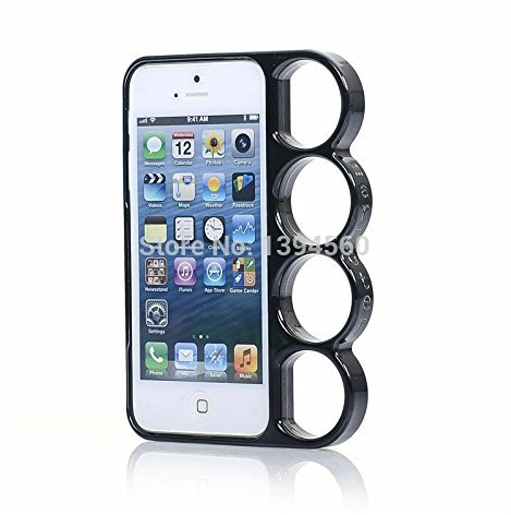 Brass Knuckles Bumper Case for iPhone 4/4S – Black