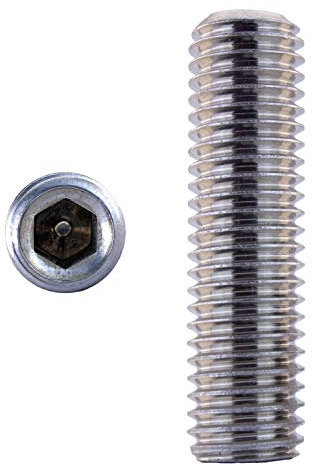 Gewindestifte M12 X 60 DIN 913 m. Kegelkuppe Edelstahl A2 (5 Stück) - V2A Madenschrauben