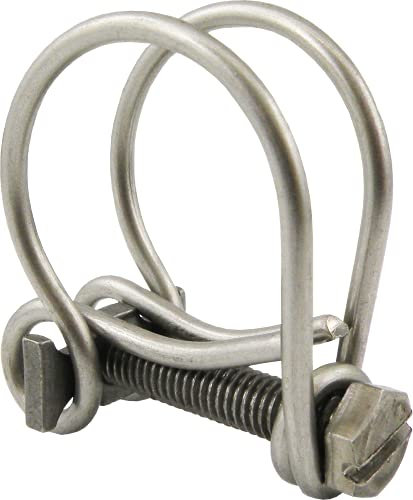 Drahtschlauchschellen zum Befestigen von Schläuchen mit Spiraleinlage Stahl verzinkt oder Edelstahl (Edelstahl: 13-16 mm)