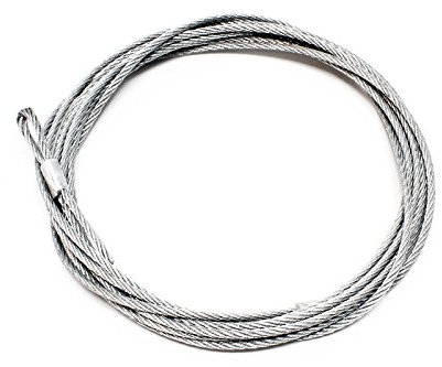Wiltec Ersatzteil für Plattenheber rot - Stahlseil - Ersatz Seil für Paneelheber Höhe 140-350 cm, max. Breite 2,90 m, Trockenbau Montagehilfe 1-Mann-Bedienung