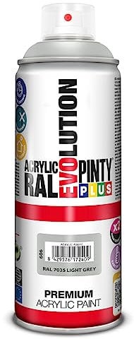 PINTYPLUS Aérosol de peinture EVOLUTION 520cc RAL 7035 Light Grey
