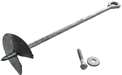 bambus-discount.com Bodenanker eindrehbar für Winnetoo Befestigung, 50cm - Kinderspielgeräte für Garten, Spielgeräte für Kinder, Spielturm, Spieltürme