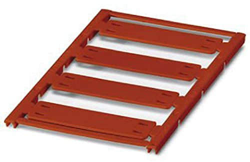 PHOENIX CONTACT UC-WMTB (44X15) RD Kabelmarker, 7mm Kabeldurchmesser, 44 mm x 15 mm Schriftfeldgröße, 4 Einzelschilder, Rot, 10 Stück