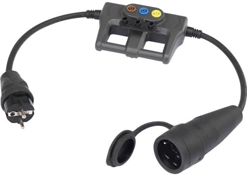 VOLTCRAFT DLA-1L 16 Messadapter Schutzkontakt 16 A - Schutzkontakt 16 A