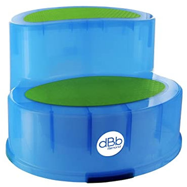DBD Remond 307006 - Sgabello 2 gradini anti-scivolo, colore: Blu