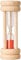 Fackelmann 30952 Eieruhr 3,5x10cm aus Buche/Glas/Sand, Glas, Beige/Transparent, 10 x 3,5 x 3,5 cm
