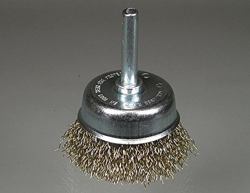 Ironside 243027 Topfbürste Messing 50 mm 0,3 mm gewellt 6 mm-Schaft