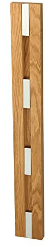 LOCA - Knax Senkrecht 4er Garderobe, Eiche geölt/grau