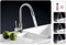 Eaxus Design LED Küchen Spültisch Armatur Küchenarmatur Wasserhahn Chrom