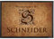 Cera & Toys® Stilvolle Fußmatte mit Monogramm persönlich gestaltbar 70 cm x 50 cm (B/H)