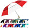 Stromberg Brand The Vented Little Giant Golfschirm, faltbar, Rot/Weiß, rot/weiß (Rot) - SB-1700-Red/White