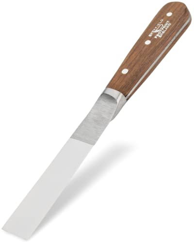 Footprint Wallpaper Scraper Heavy Duty - 25mm/1” Durable Stripping Knife Decorators Tools for Removal of Paper, Paint, Varnish, Grout and Putty. Flexible Tempered Steel Blade. Hardwood Handle.