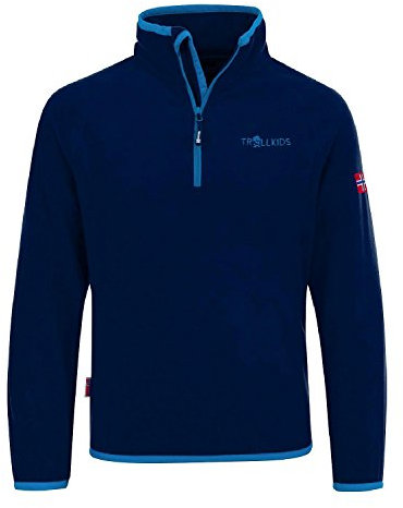 Trollkids Kids Nordland Half Zip 92, Dark Navy