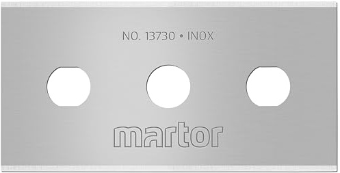 MARTOR 10x Industrial Blade 22mm, 4-Cutting Edge, Steel, Doppel-Facette
