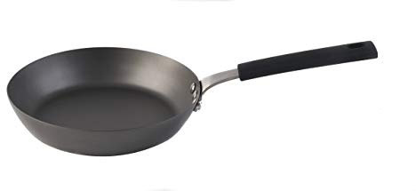 Salter BW05455BSSA Pan for Life 20cm Frying Pan – Induction Hob Fry Pan, Non-Stick Crepe Pan, Pre-Seasoned Omelette Pan, Oven Safe up to 200 °C, PTFE-Free Wax Layer Coating, Carbon Steel Cookware,