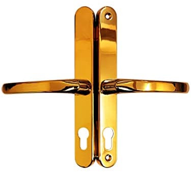 Cego-Spring Loaded Upvc Door Handles 70mm PZ 215mm Screw Fix Centres