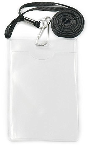 20 vertikale ID Card Badge Holder + 20 Riemen Haken Kordel für Spule Yoyo