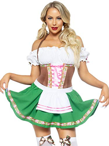 Leg Avenue Gretchen Costume Dirndl Dress Oktoberfest Outfits Women, Small