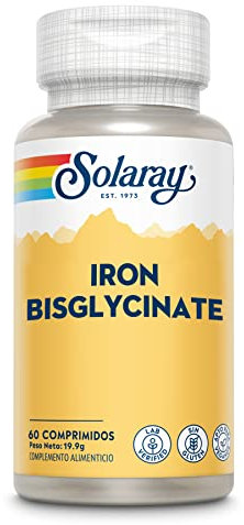 Solaray Iron Bisglycinate| 60 tablets