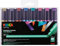 uni-ball 182609 - POSCA Marker mit breiter Keilspitze, 8er Set, metallic