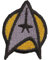Patch StarT rek Captain Uniform Kostüm Aufnäher Patches zum aufbügeln l Applikation Bügelbild für alle Stoffe l 50x40mm