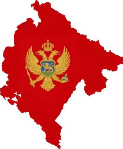 Auto Aufkleber, Car Sticker CRNA GORA Montenegro. Konturgeschnitten. (ca. 11 cm)