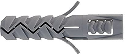 Molly M20820-XJ Chevilles nylon sans Vis Ø 8 x 40 mm, Gris, Set de 20 Pièces