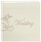 Pioneer Photo Albums Album Photo brodé avec Couverture en Similicuir Cousu pour Mariage, Ivoire,