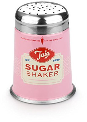 Tala Pink Sugar Shaker – Durable Metal Shaker for Cakes, Coffees, and Desserts, Stylish Design, Part of Tala Originals Range