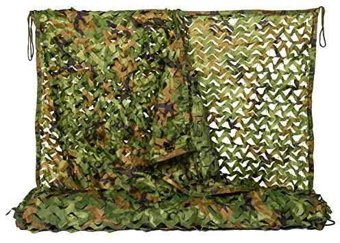 NINAT Woodland Camouflage Netting Army Camo Net for Camping Military Hunting Shooting Sunscreen Nets 1x2M,2x3M,1.5x4M,2x5M,2x6M,2x8M,3x3M,4x5M,4x6M,6x6M