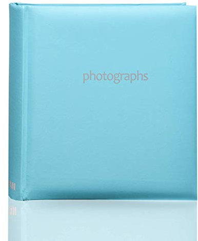 Photo Album Slip In Case Book-bound Memo Album for 200 Photos 6'' x 4''/ 10x15 cm By Arpan (Blue)