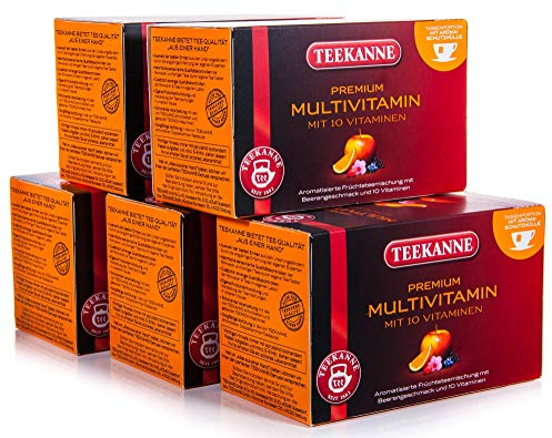 Teekanne Premium Multivitamin 20 Beutel, 5er Pack (5 x 60 g)