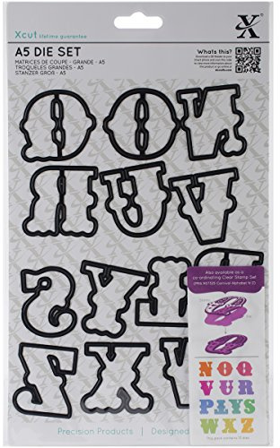 Xcut N-Z A5 13-Piece Carnival Alphabet Die Set