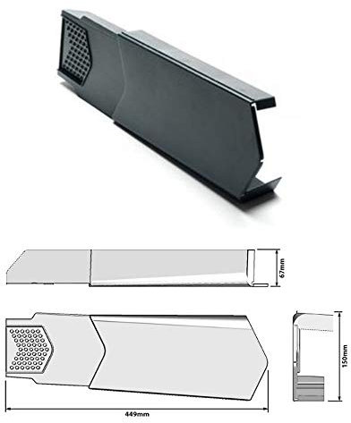 Manthorpe Dry Verge - Right Hand Slate Grey - Gable/Apex Roof Tile Plastic End Cap