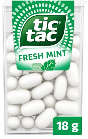 Ferrero tic tac fresh mint – Dragees mit Minzgeschmack – 1 x 18 g Packung