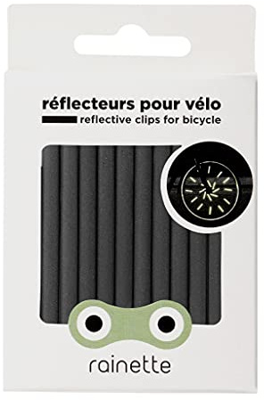 Rainette | Réflecteurs pour roues de vélo | Gris anthracite | Réflexion à 360° | 12 pièces