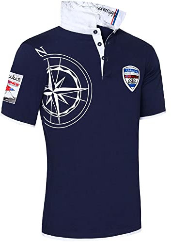 Nebulus Herren Poloshirt EGERSUND, Shirt, Sweatshirt, Polo, Navy - XL