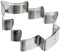 Staedter Emporte-pièce en Forme de Sapin, Argent, Fer-Blanc, Silver, 13 cm
