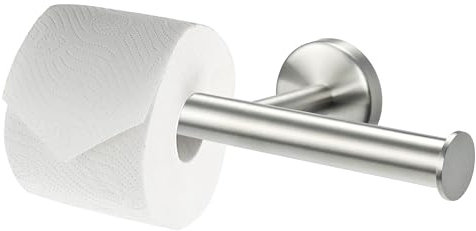 bremermann Bad-Serie Piazza - Doppelrollenhalter 2in1, Toilettenpapierhalter, Ersatzrollenhalter, WC-Rollenhalter, Toiletpaper Holder, aus Edelstahl matt
