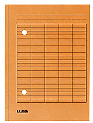 Falken 80004211 Umlaufmappen, Manilakarton, A4, 250g/qm, orange